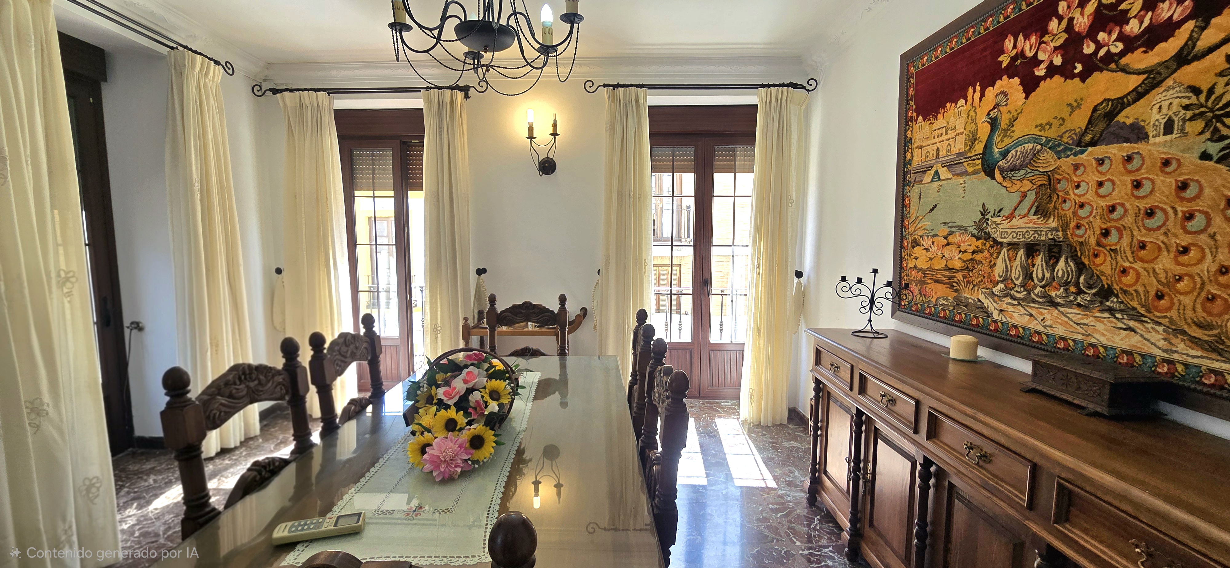 Comedor de Piso Duplex con Ático y Terraza en Ronda. Vívelo Con Nosotros