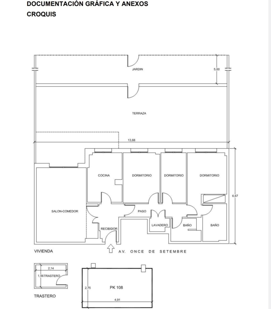 PLANO Planta Baja en Cubelles. Vívelo Con Nosotros Real Estate